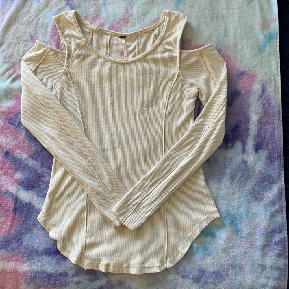Free People Prima Ballerina Cold Shoulder Top